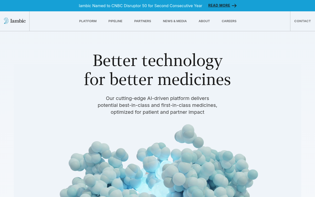 Iambic Therapeutics screenshot