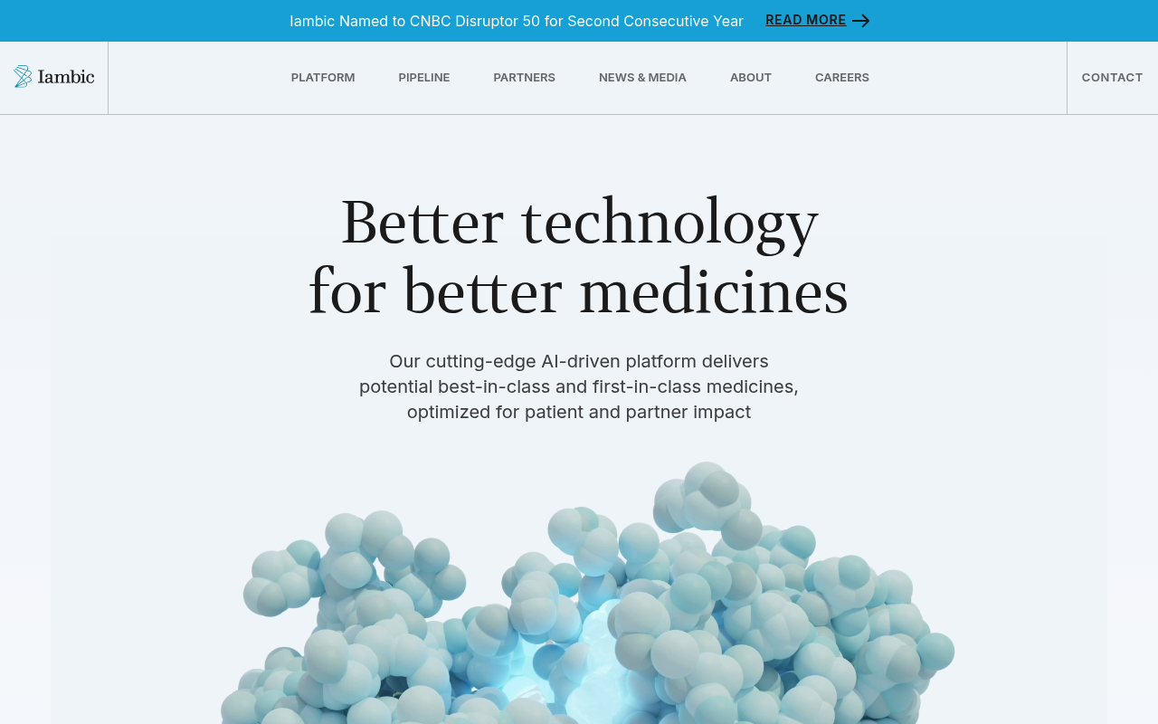 Iambic Therapeutics screenshot