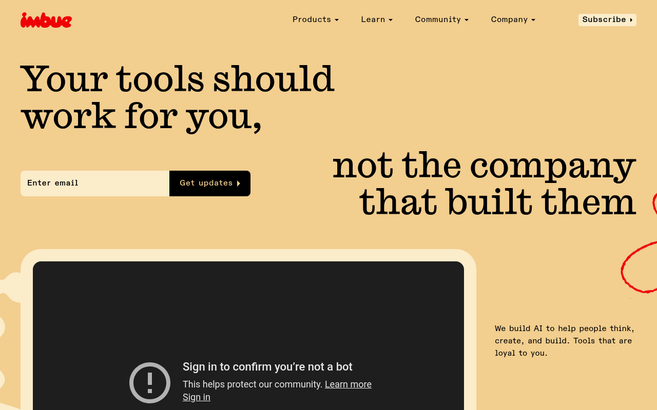 Imbue screenshot