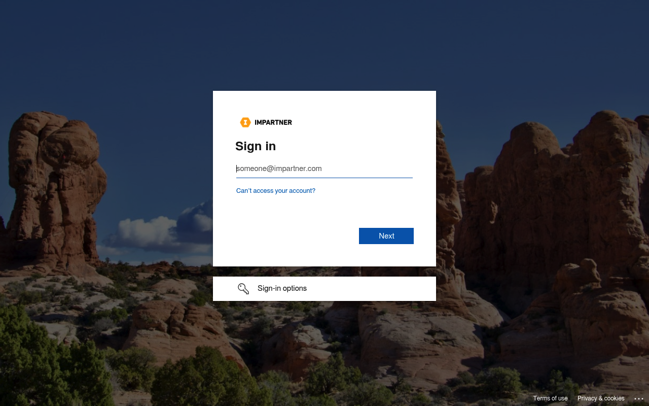 Impartner website screenshot
