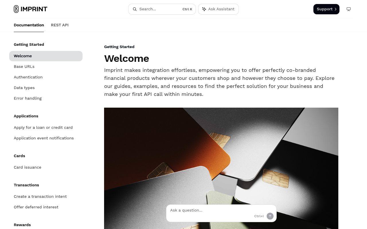 Imprint website screenshot