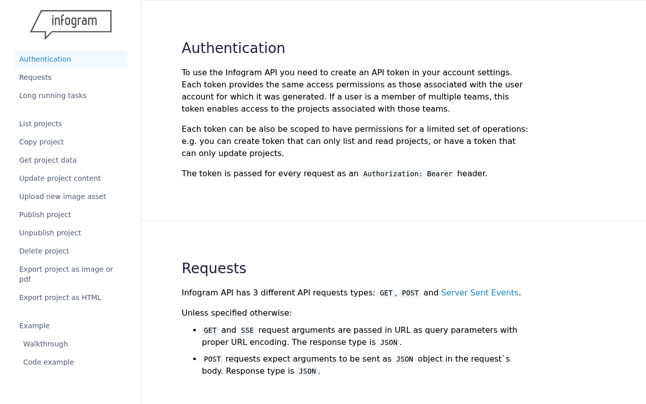 Infogram screenshot