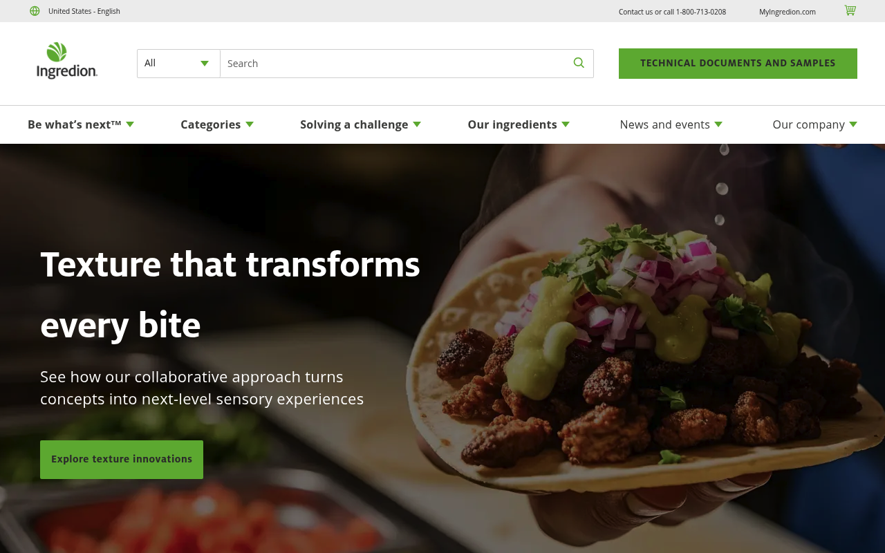 Ingredion screenshot