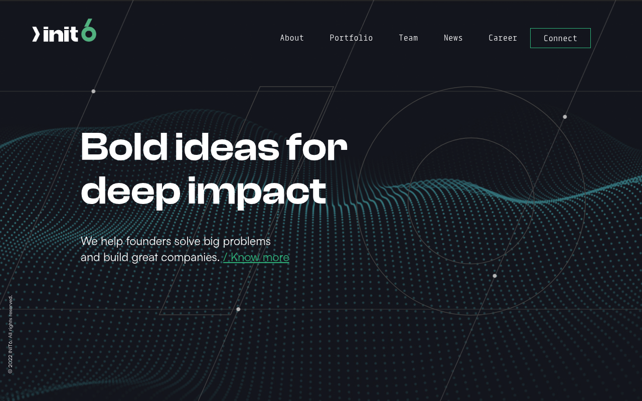 Init 6 website screenshot