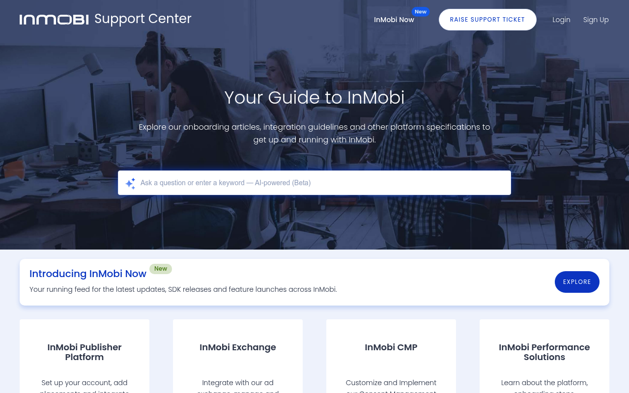 InMobi website screenshot