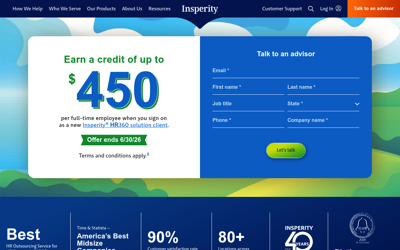 Insperity screenshot