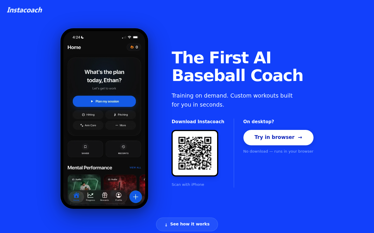 Instacoach screenshot