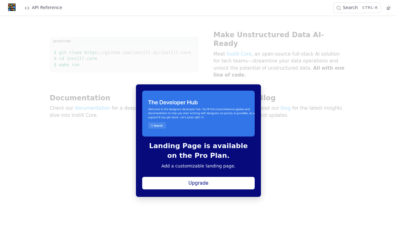 Instill AI website screenshot