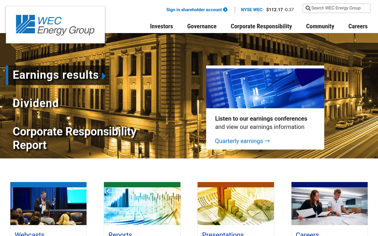 Integrys Energy Group screenshot