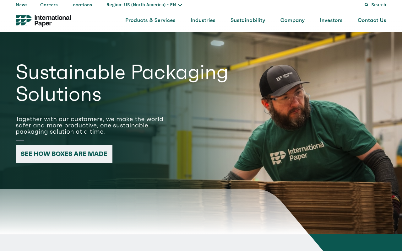 International Paper screenshot