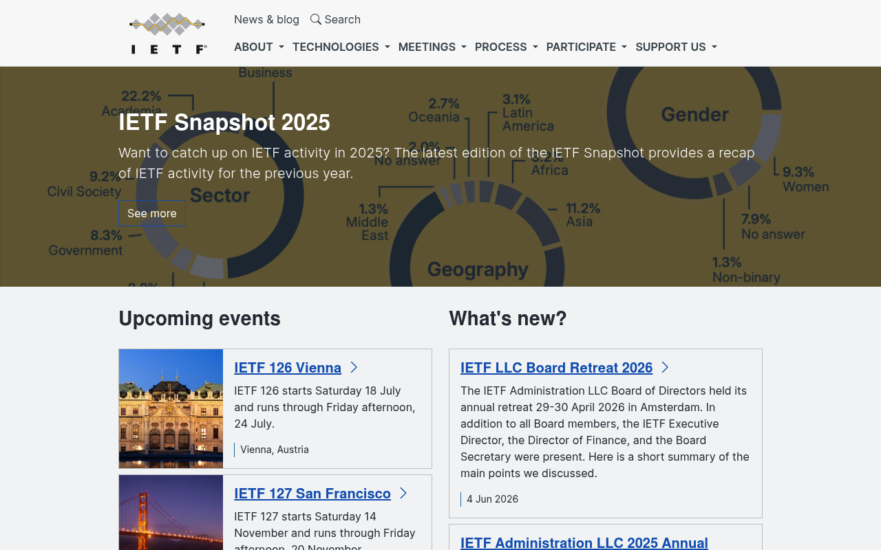 Internet Engineering Task Force screenshot