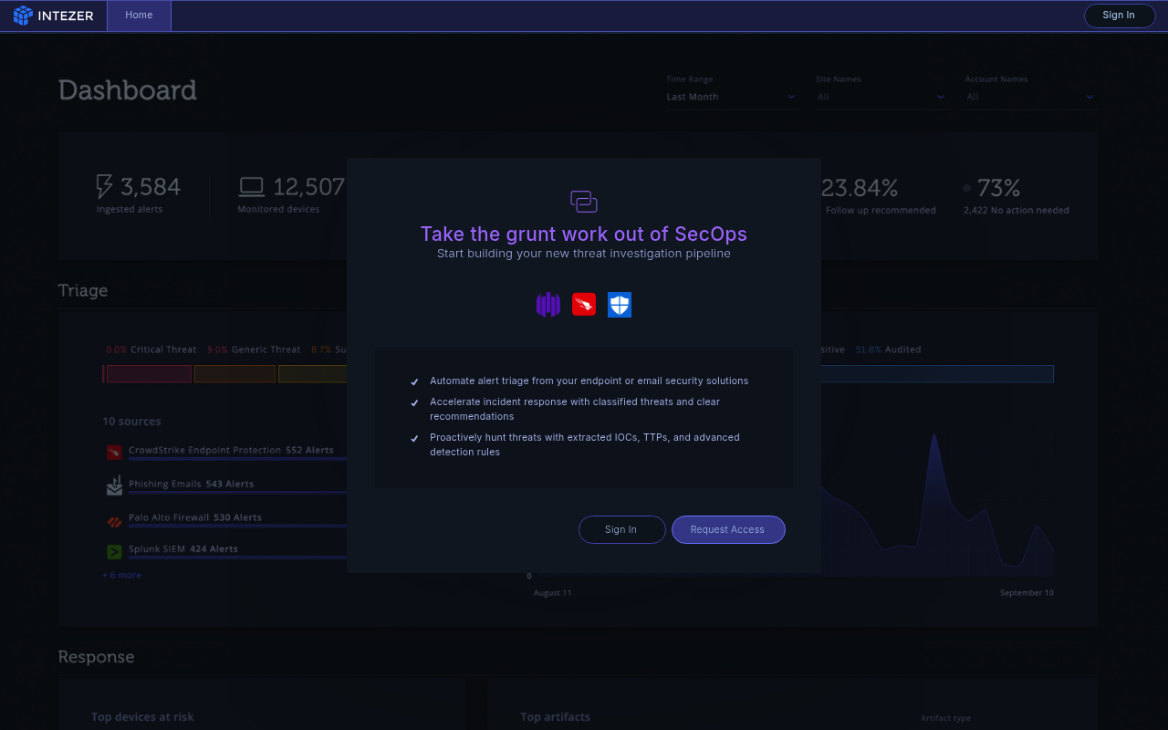 Intezer screenshot