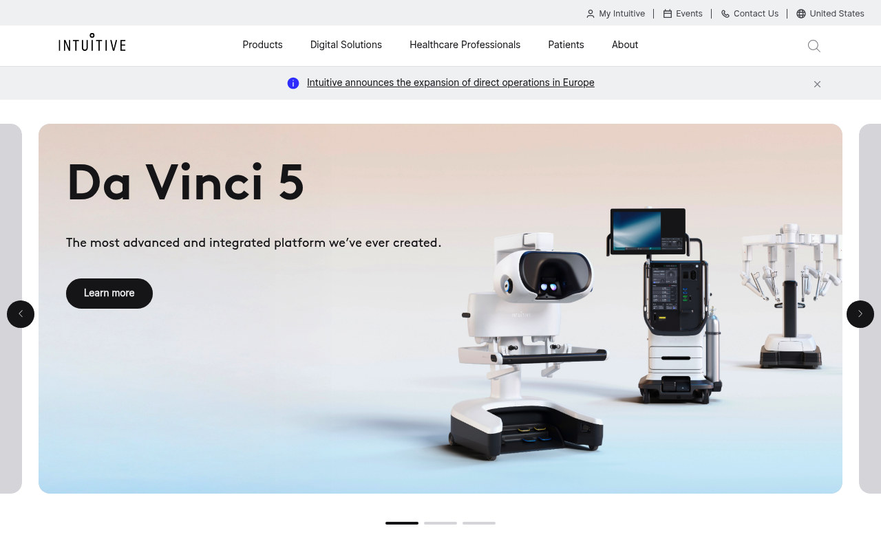 Intuitive Surgical screenshot
