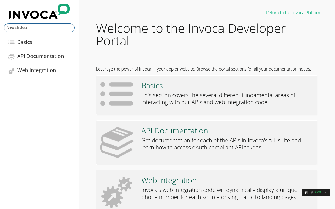 Invoca screenshot