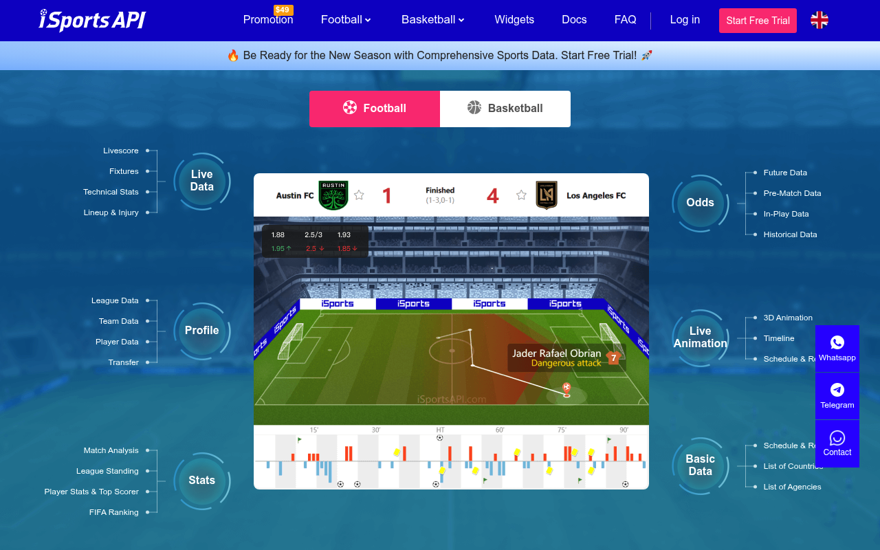 iSports API screenshot