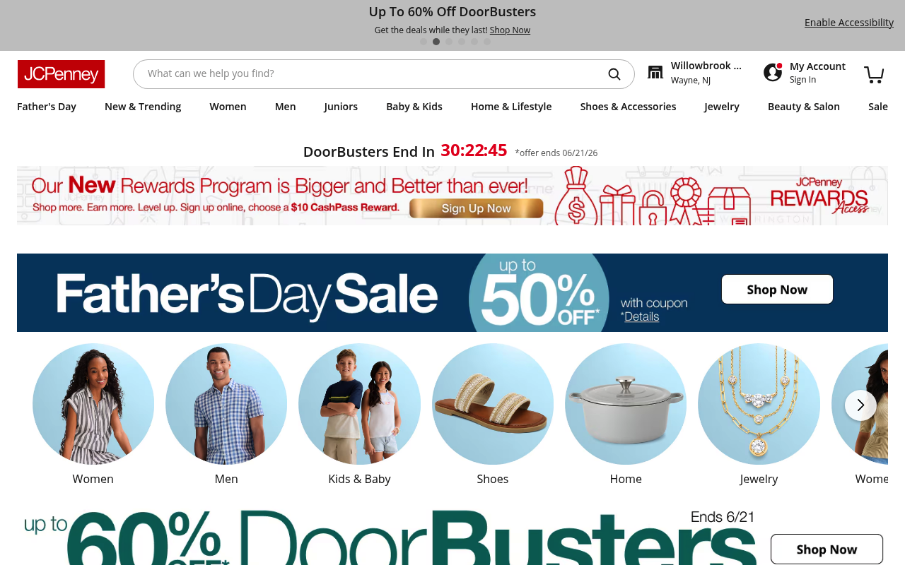 J.C. Penney screenshot