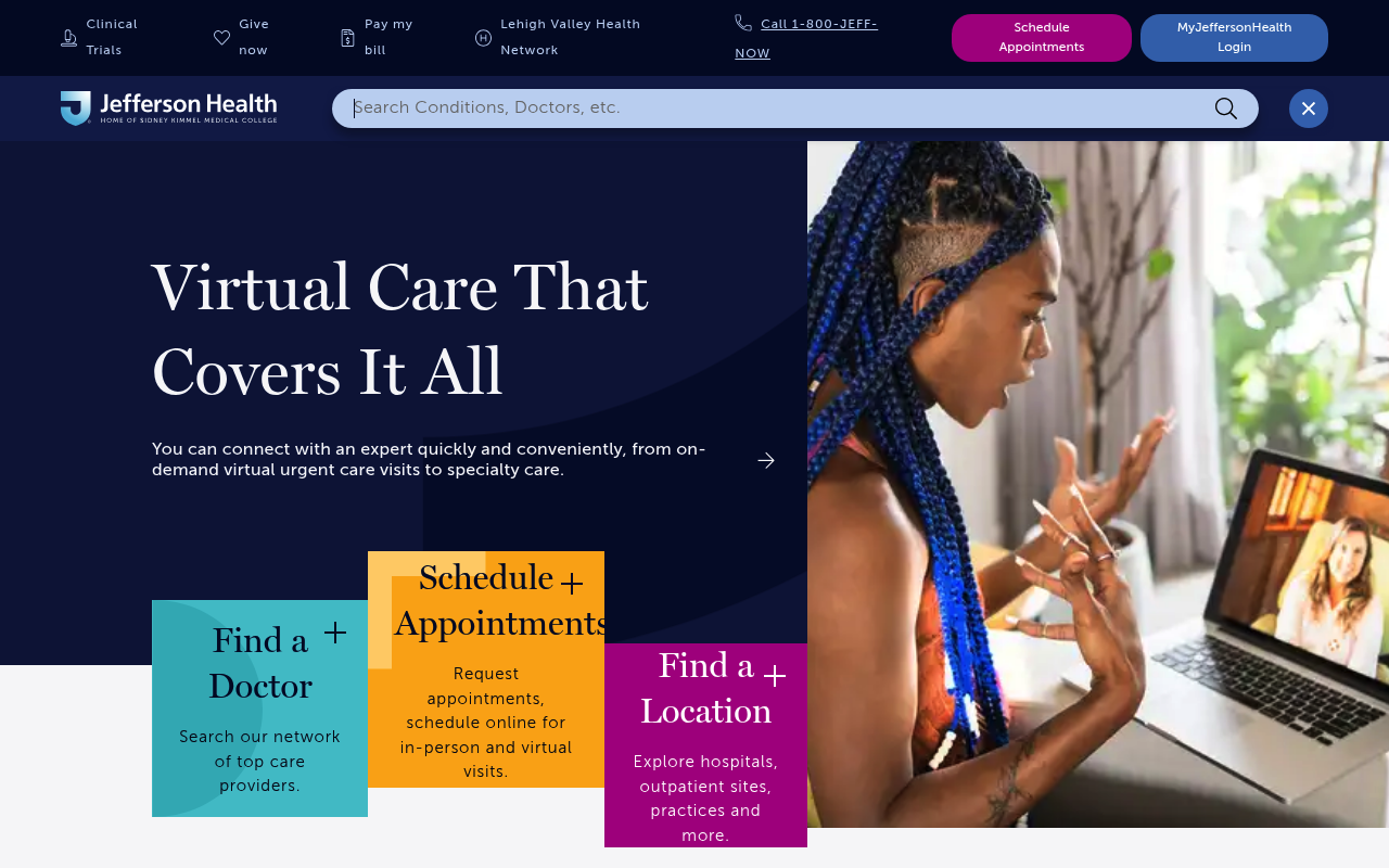 Jefferson Health screenshot