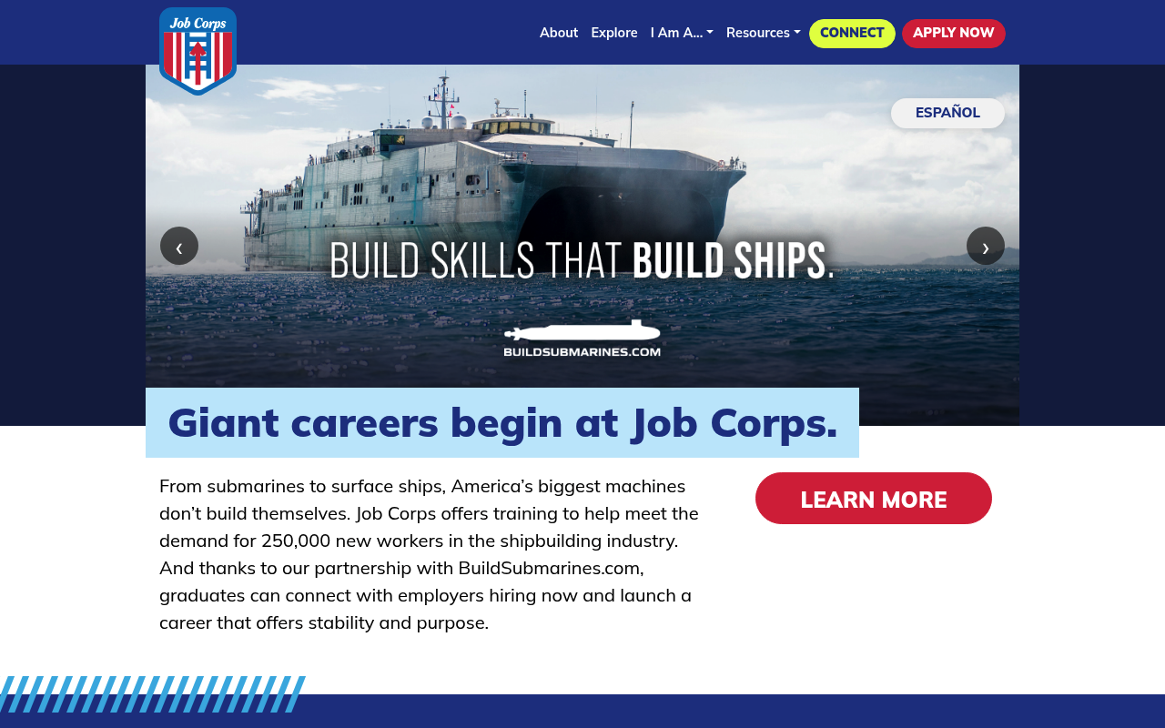 Job Corps screenshot