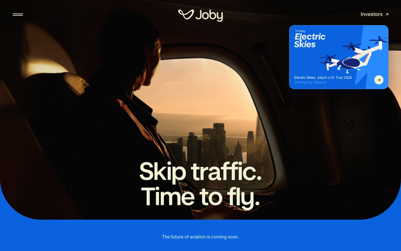 Joby Aviation screenshot