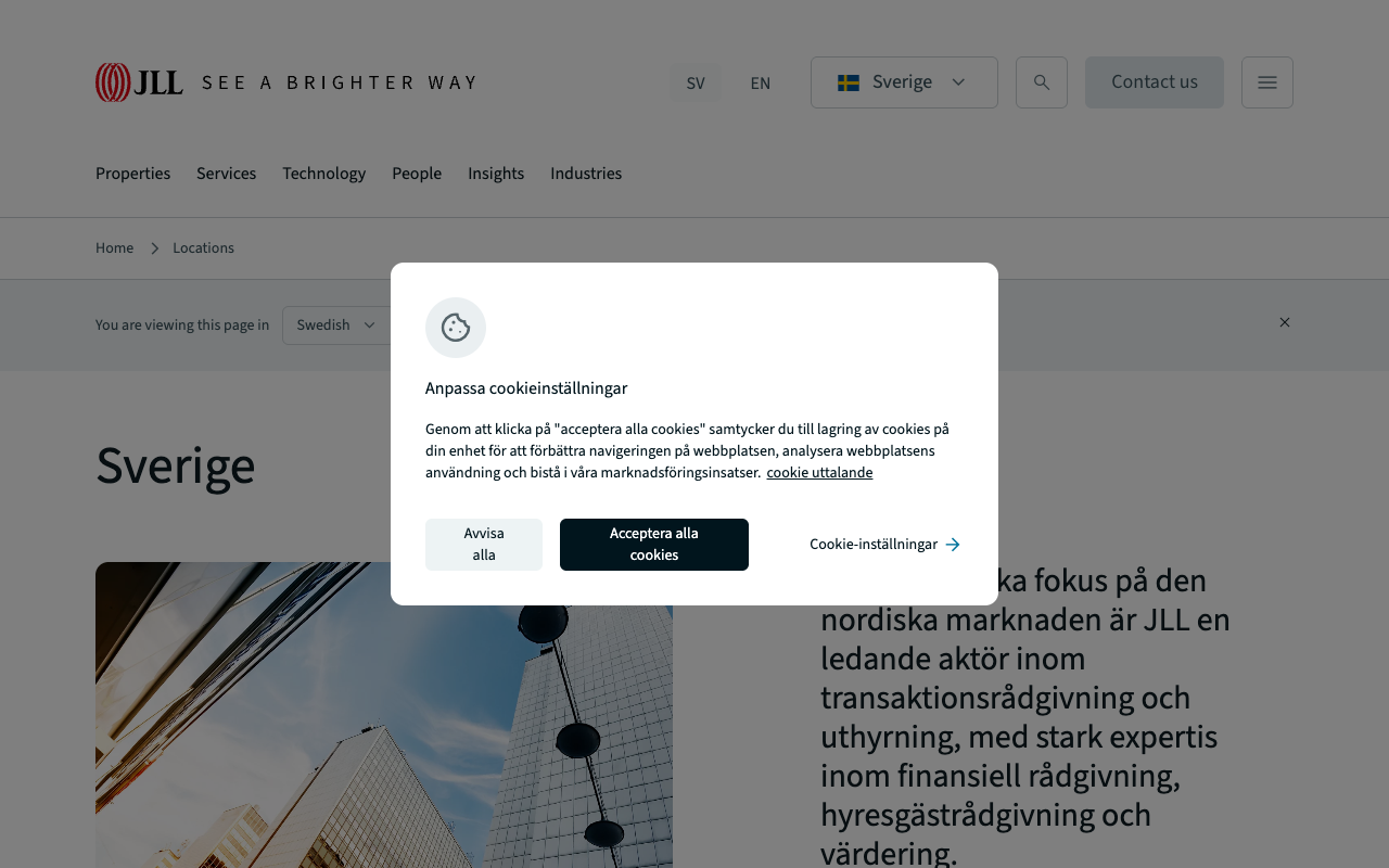 Jones Lang LaSalle screenshot