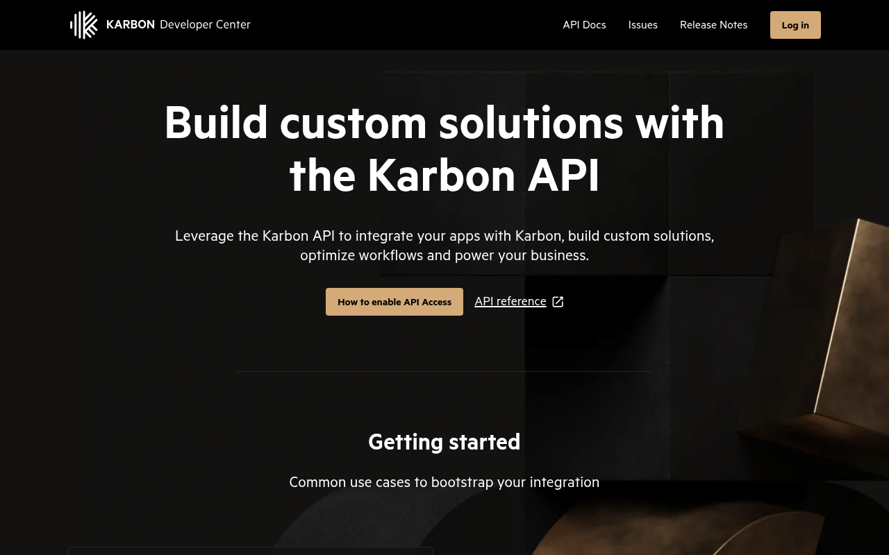 Karbon website screenshot
