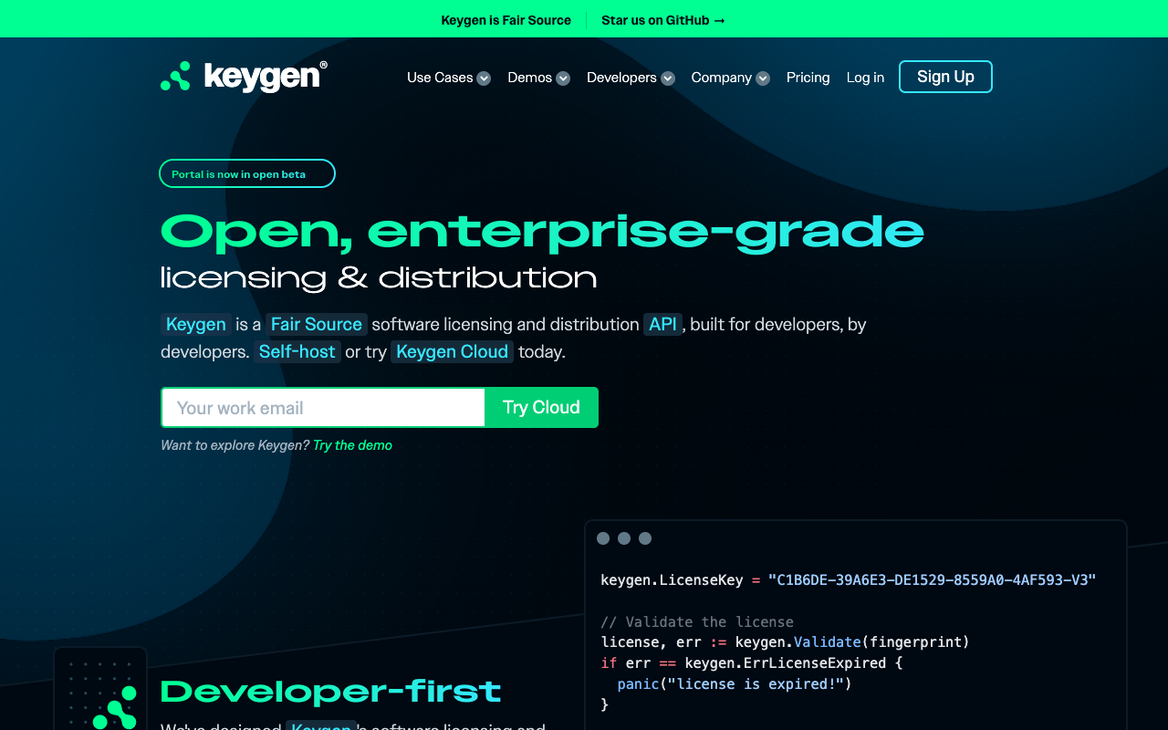 Keygen screenshot