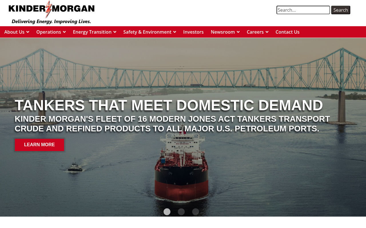 Kinder Morgan screenshot