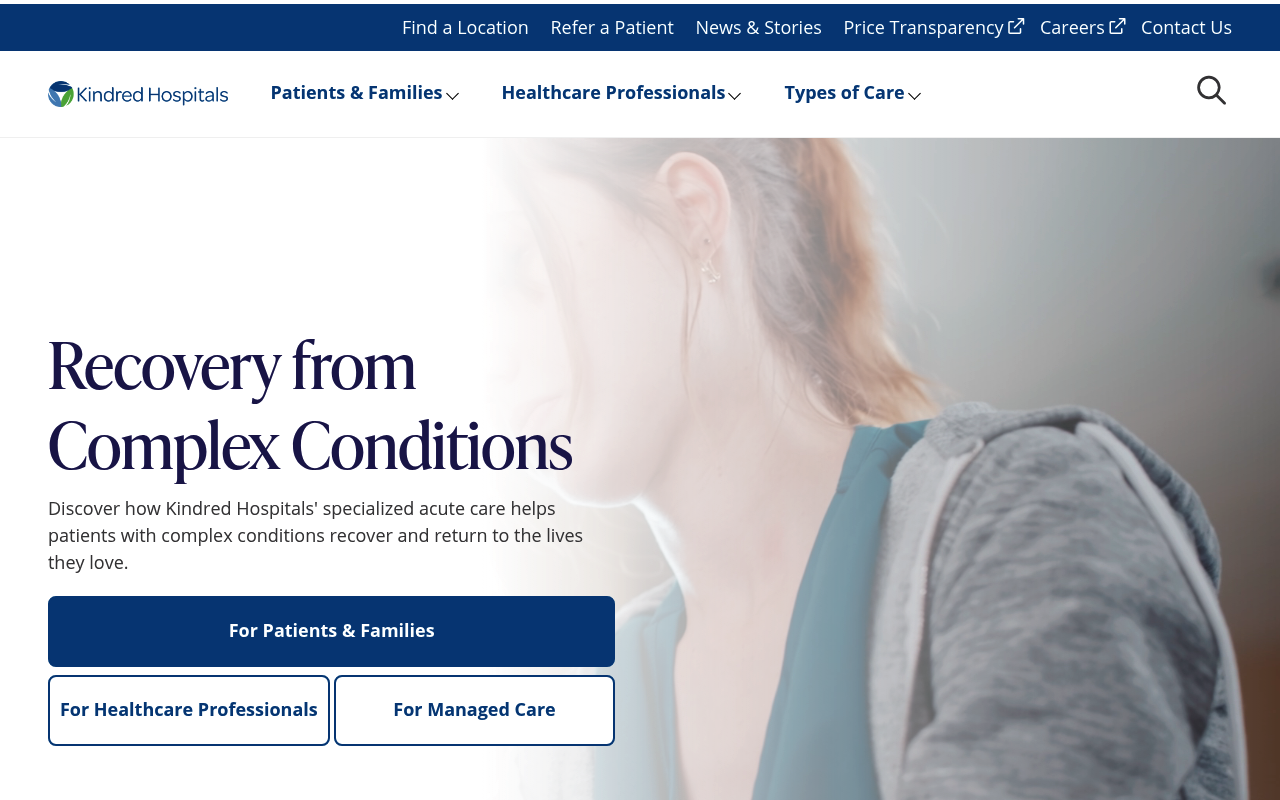 Kindred Healthcare screenshot