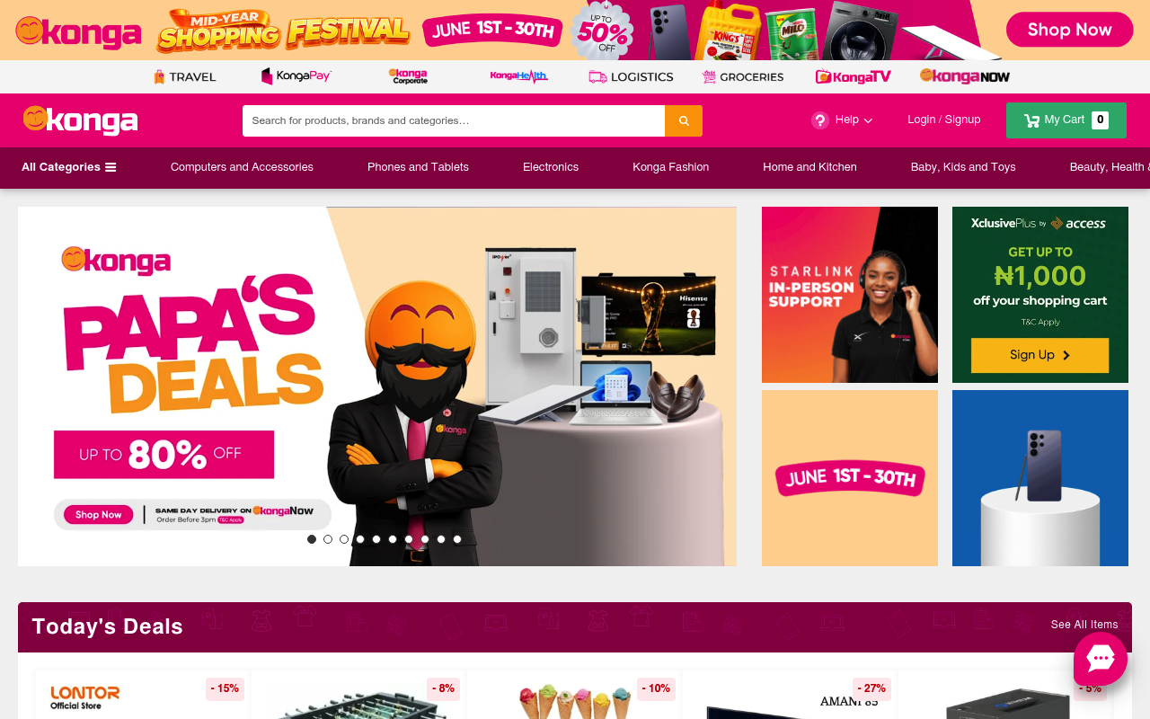 Konga screenshot