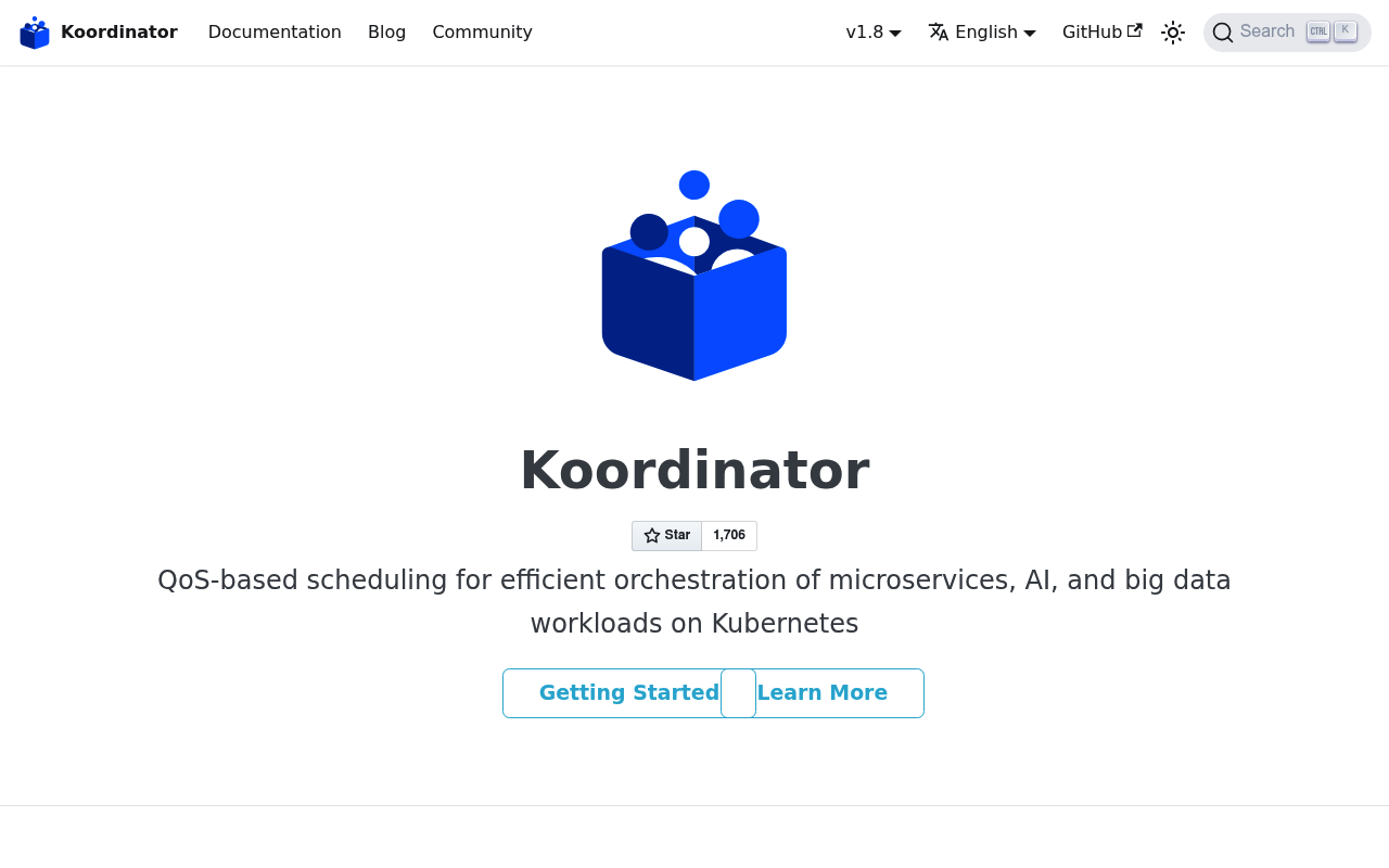Koordinator website screenshot