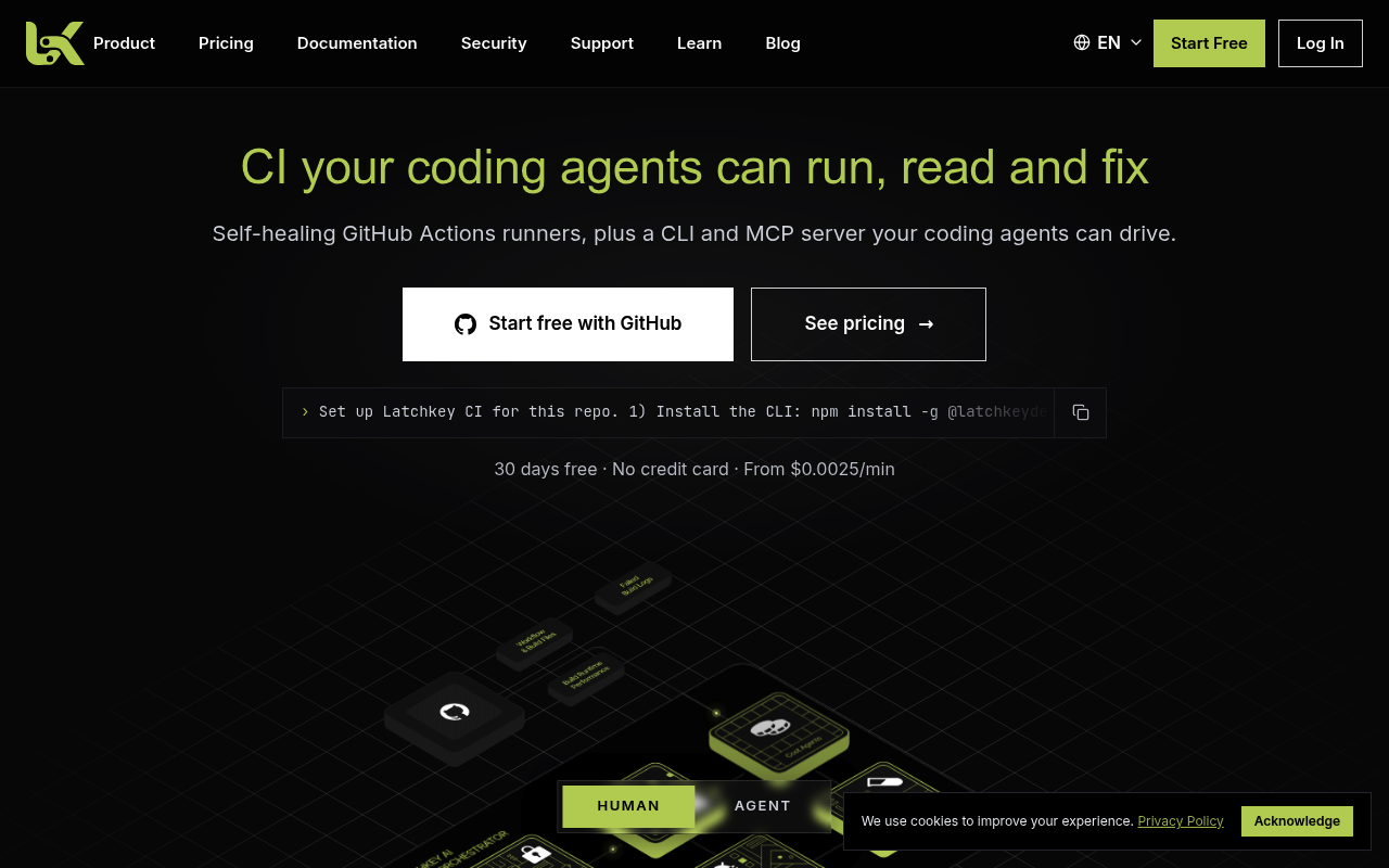 Latchkey Jobs API website screenshot