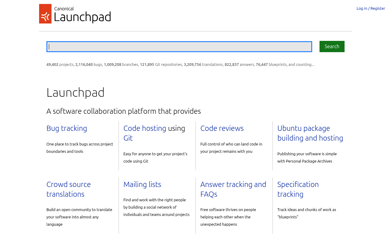 Launchpad screenshot