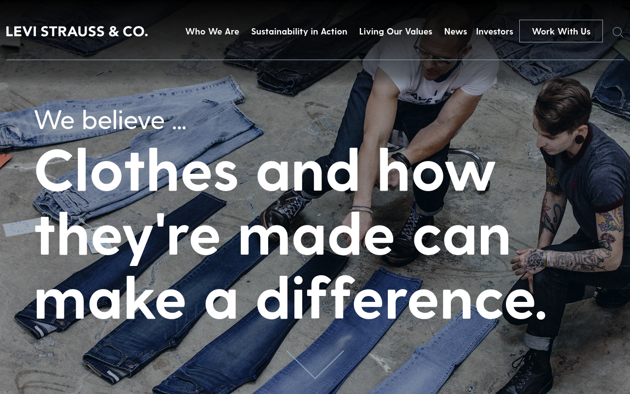 Levi Strauss screenshot