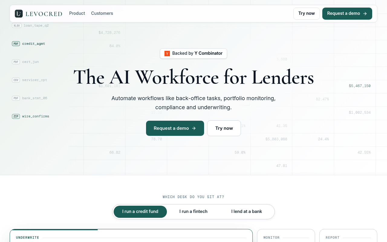 Levocred AI screenshot