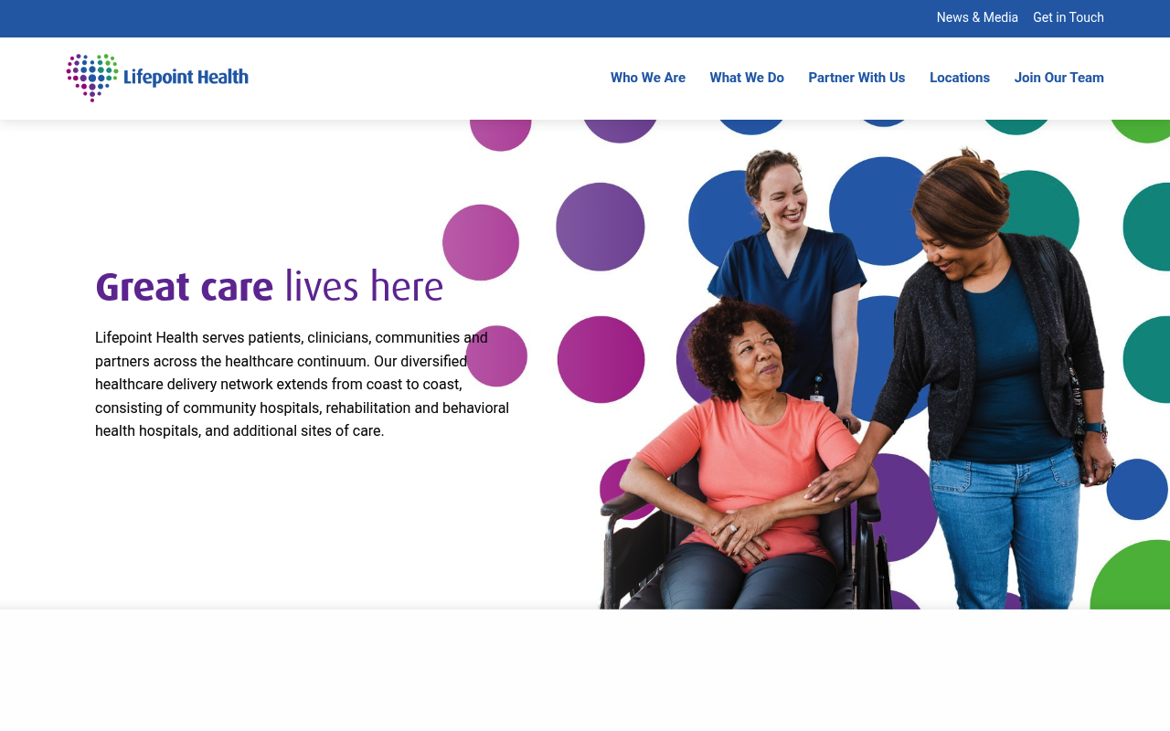 LifePoint Health screenshot