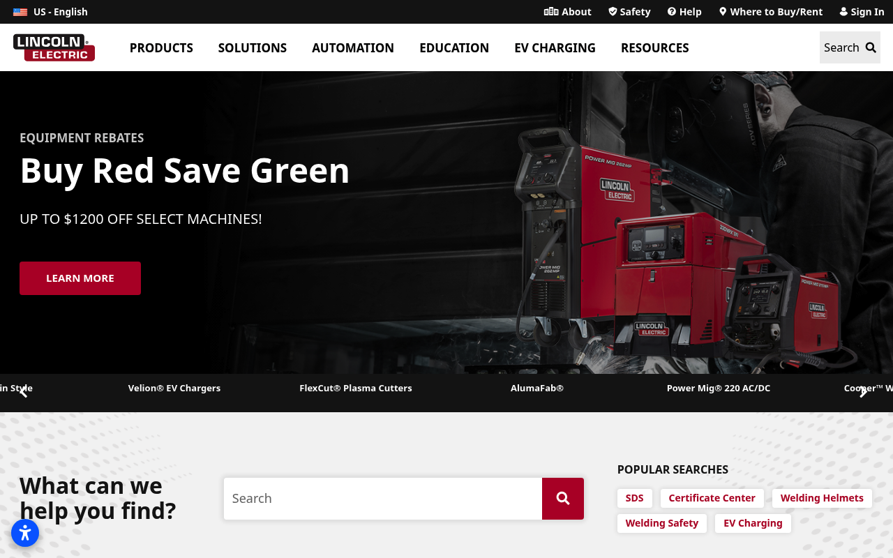 Lincoln Electric Holdings screenshot