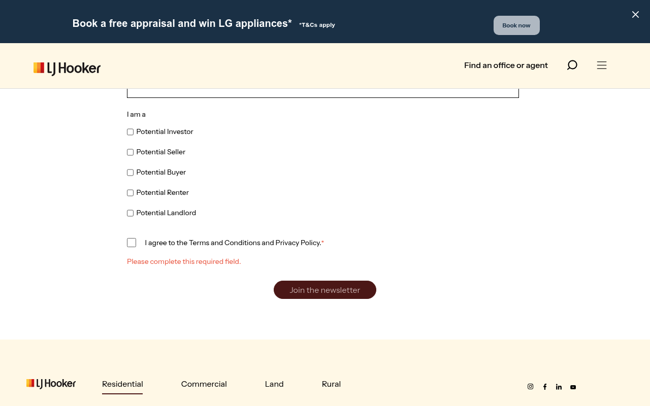 LJ Hooker screenshot