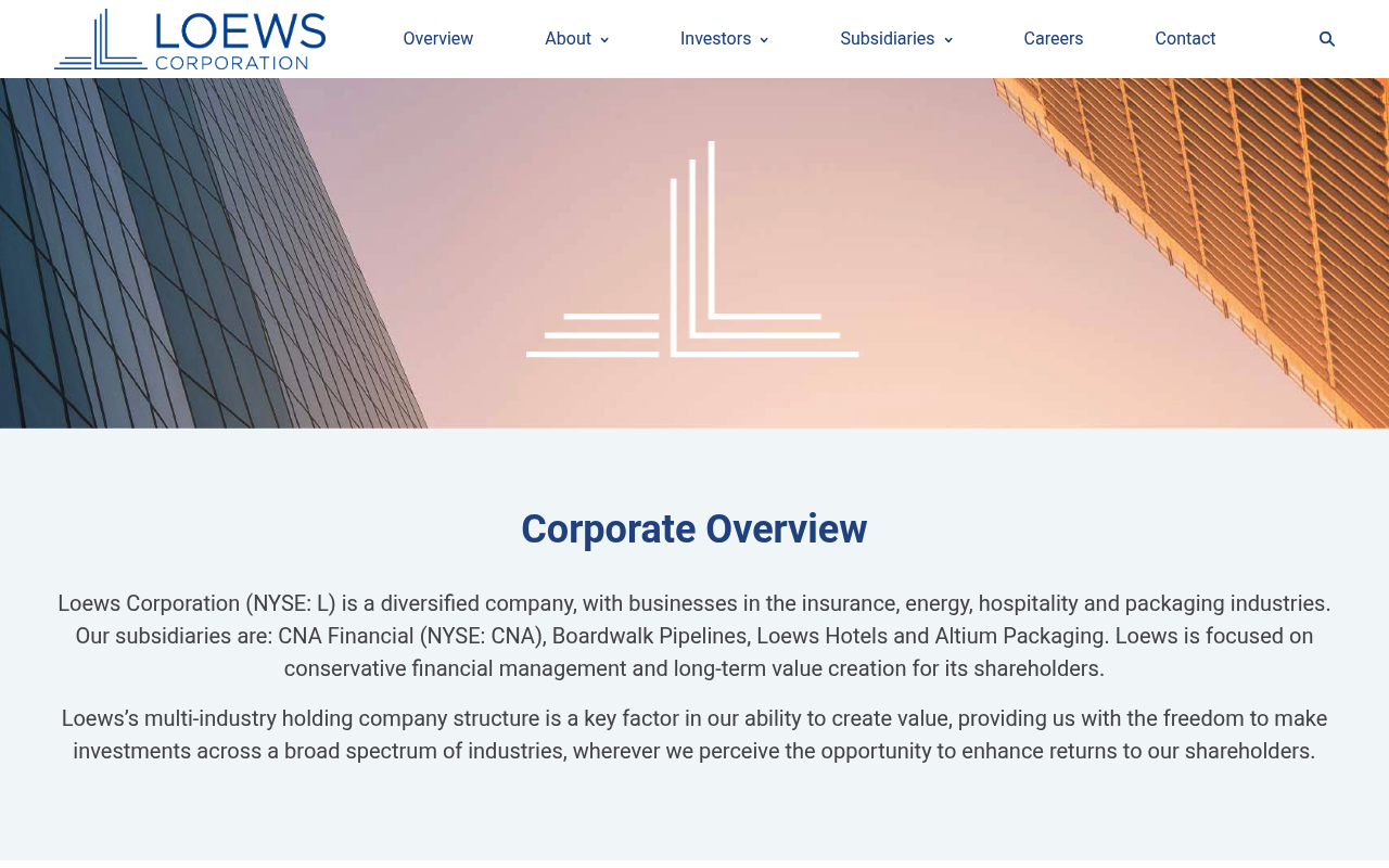 Loews Corporation screenshot