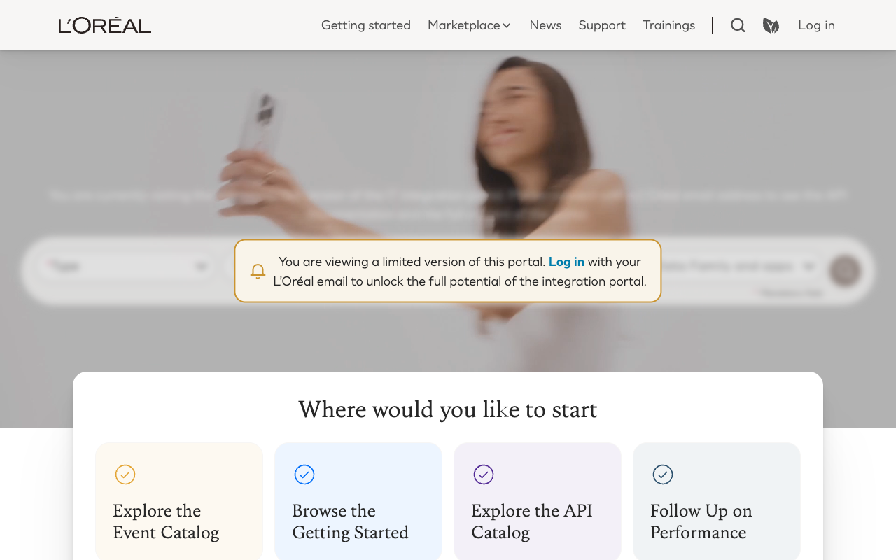 L'Oréal screenshot