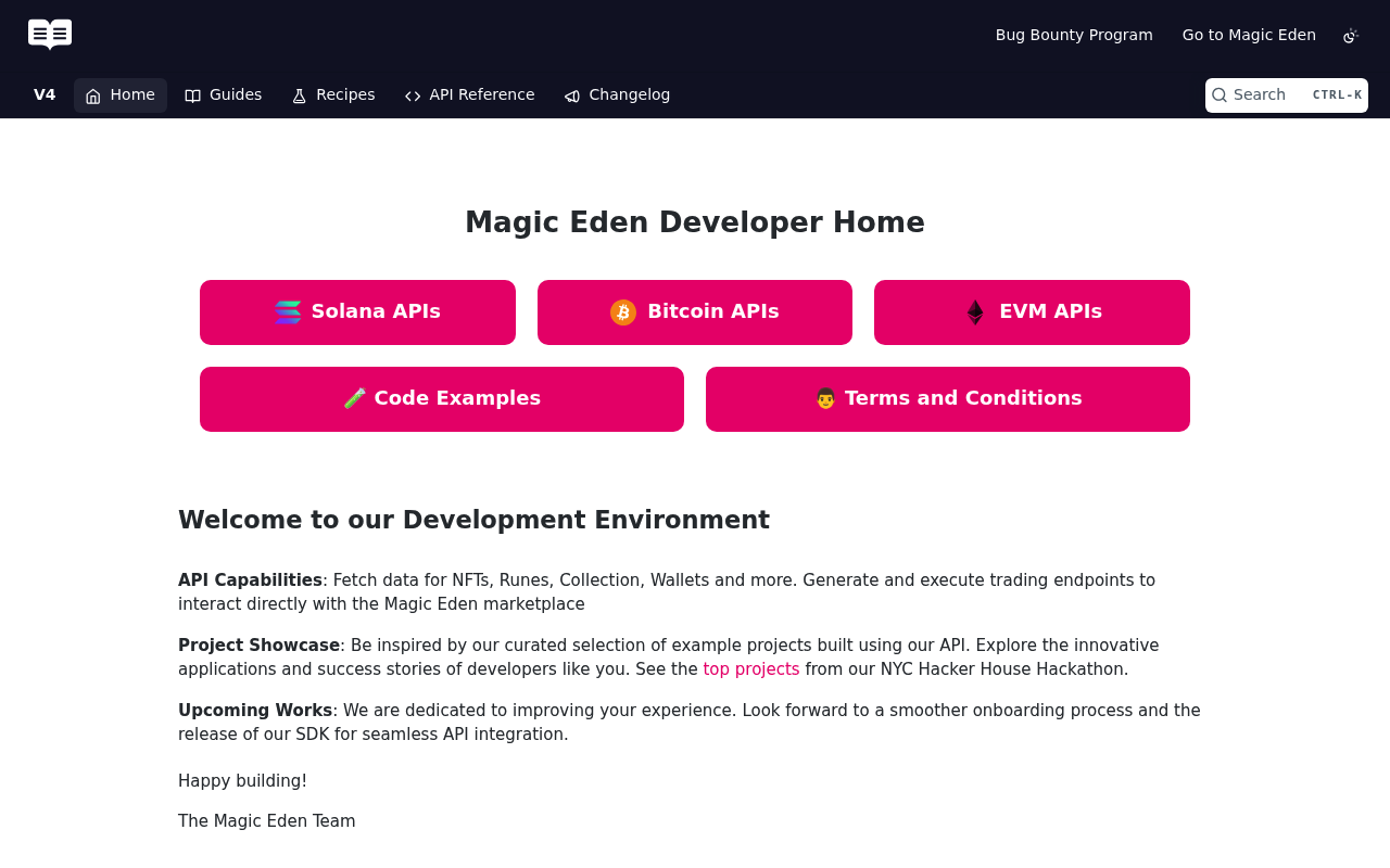 Magic Eden website screenshot