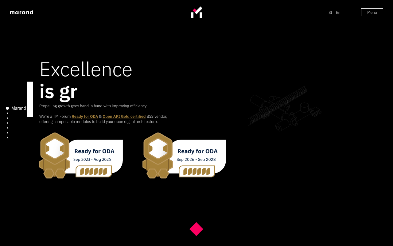 Marand website screenshot