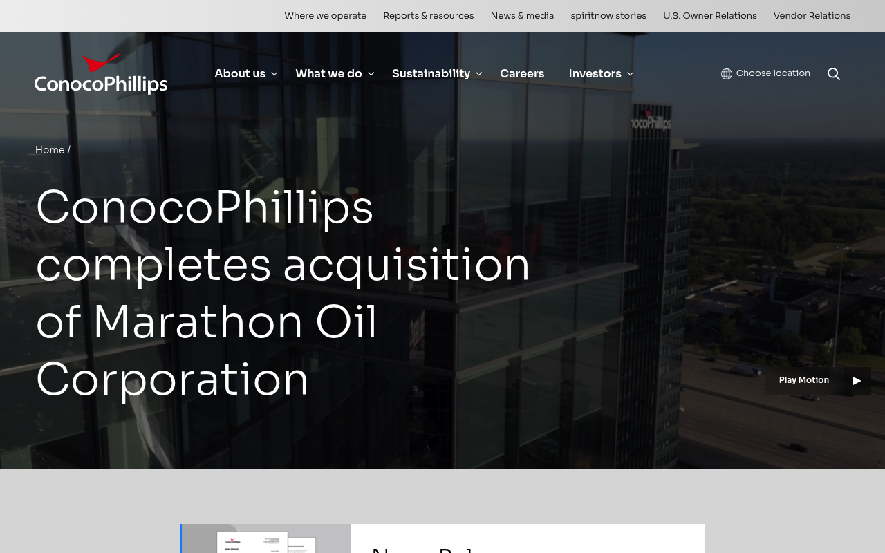 Marathon Oil screenshot