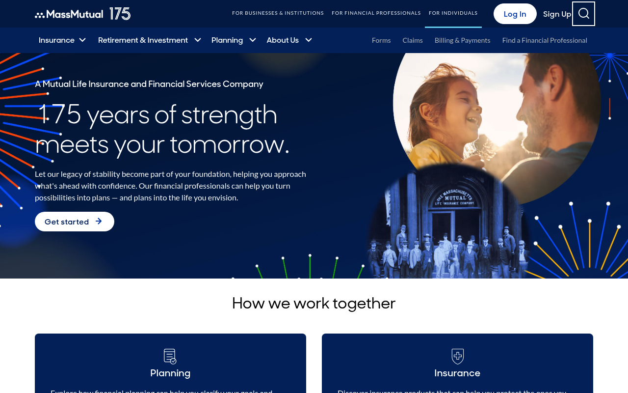 Massachusetts Mutual Life Insurance screenshot