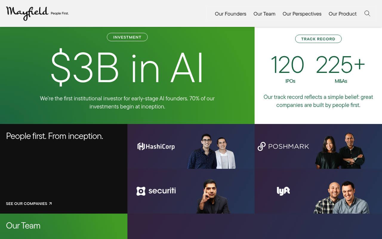 Mayfield Fund screenshot
