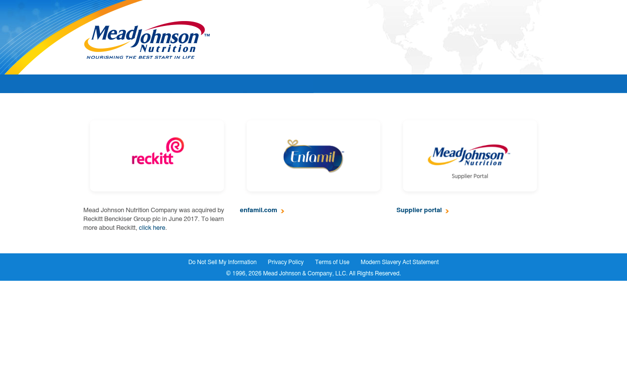 Mead Johnson Nutrition screenshot