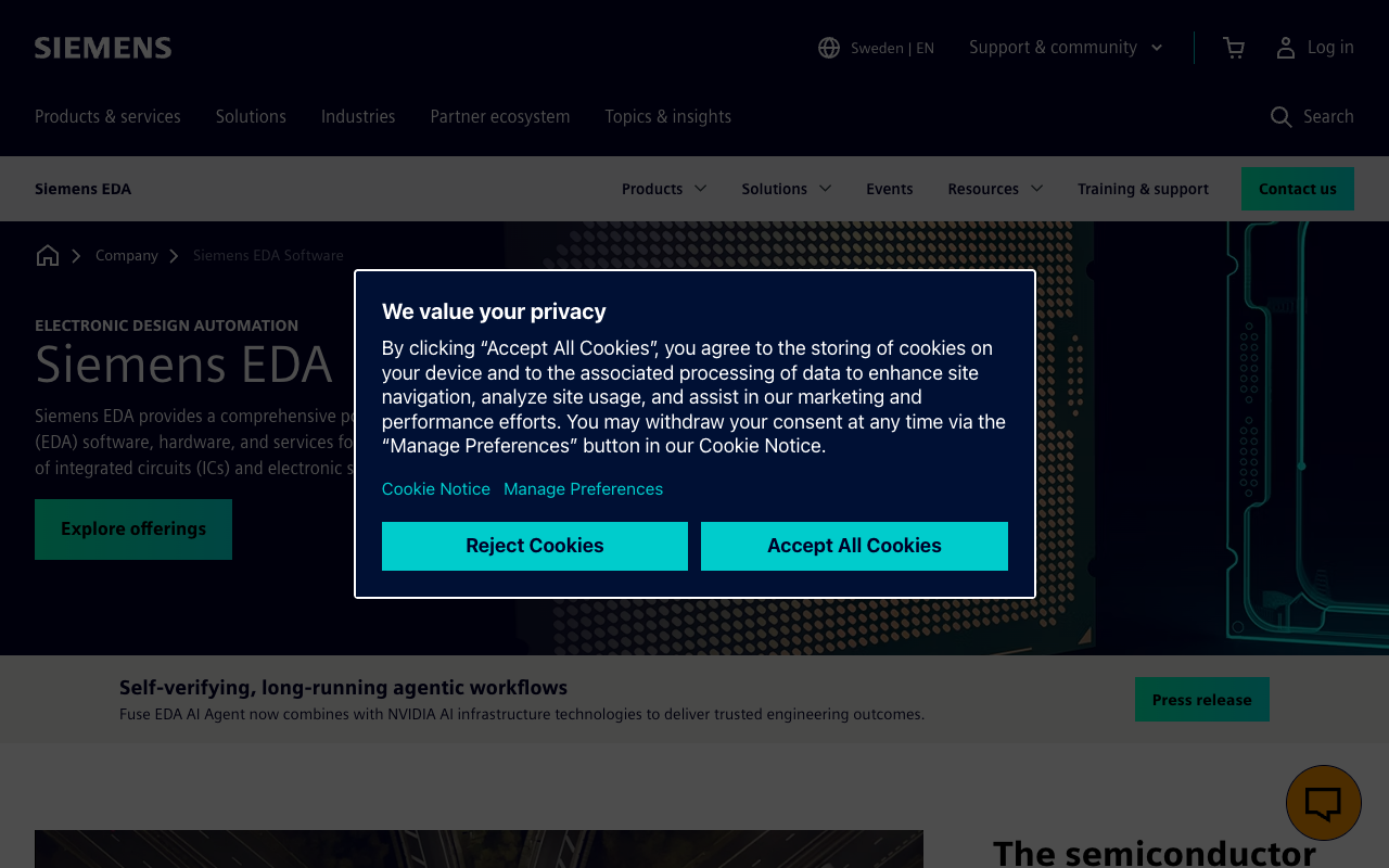 Mentor Graphics screenshot