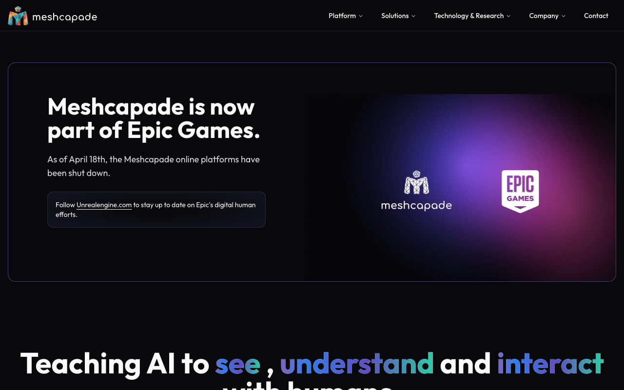 Meshcapade screenshot