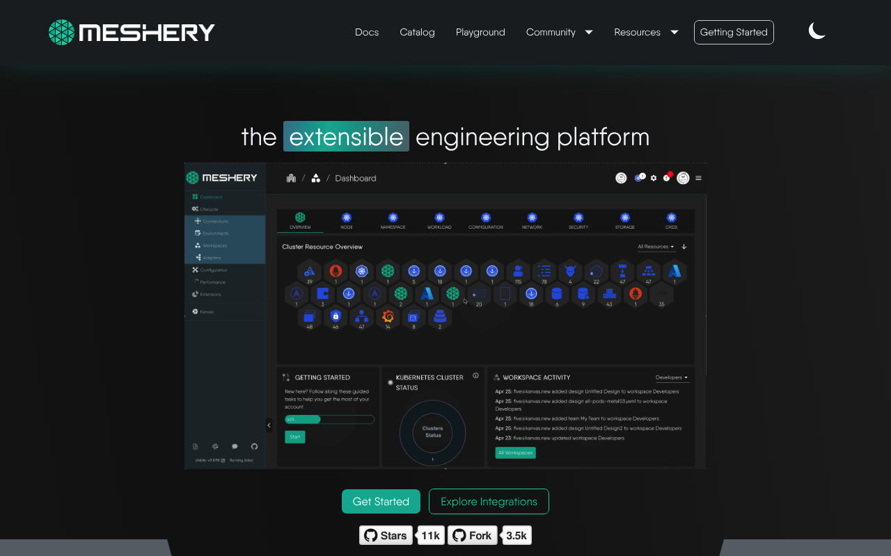 Meshery screenshot