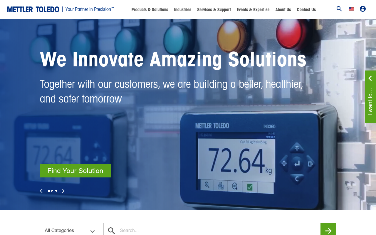 Mettler-Toledo International screenshot