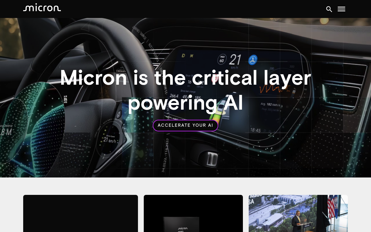 Micron Technology screenshot